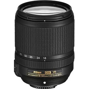 Nikon Lens 18-140mm AF-S DX f/3.5-5.6G ED VR  עדשה ניקון - יבואן רשמי